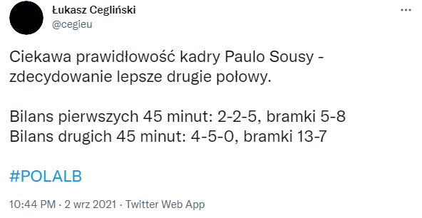 PIERWSZE POŁOWY za Sousy vs DRUGIE POŁOWY za Sousy :D